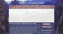 Desktop Screenshot of idahoaclimbingguide.com
